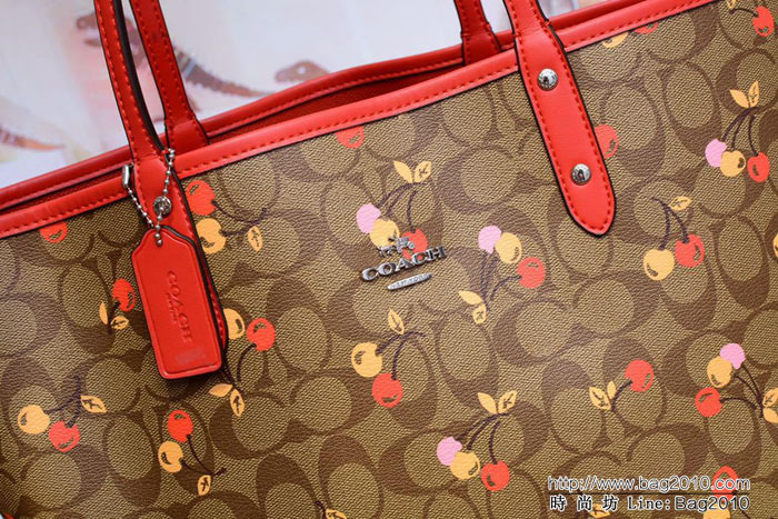 COACH蔻馳 新款 F31389 櫻桃2用子母袋 小化妝包包  Chz1382